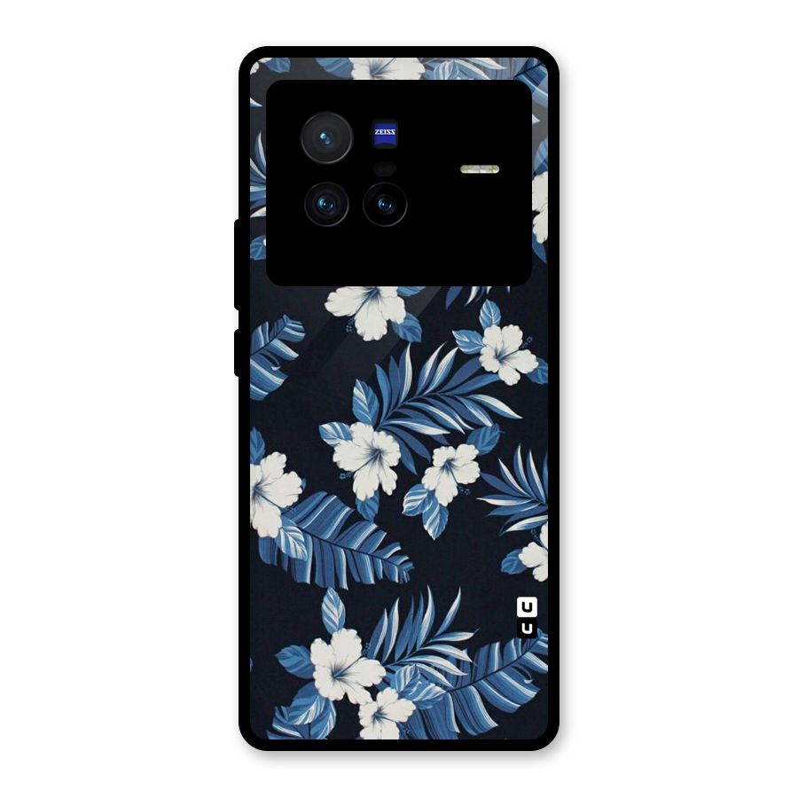 Aesthicity Floral Glass Back Case for Vivo X80