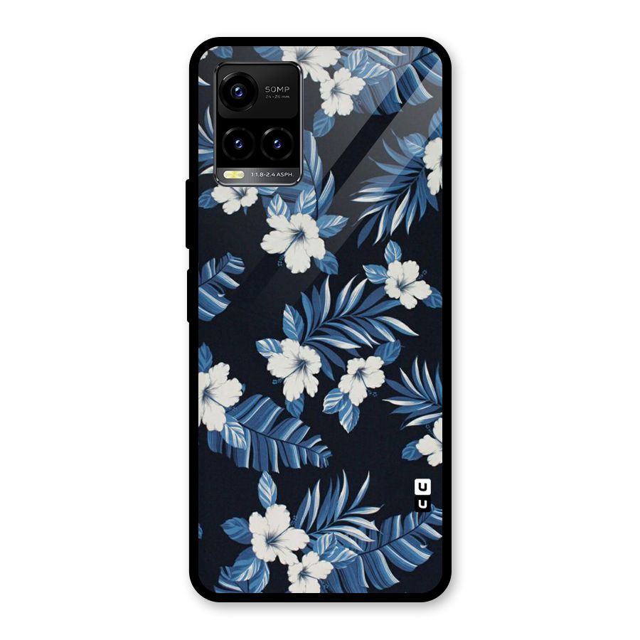 Aesthicity Floral Glass Back Case for Vivo Y21T