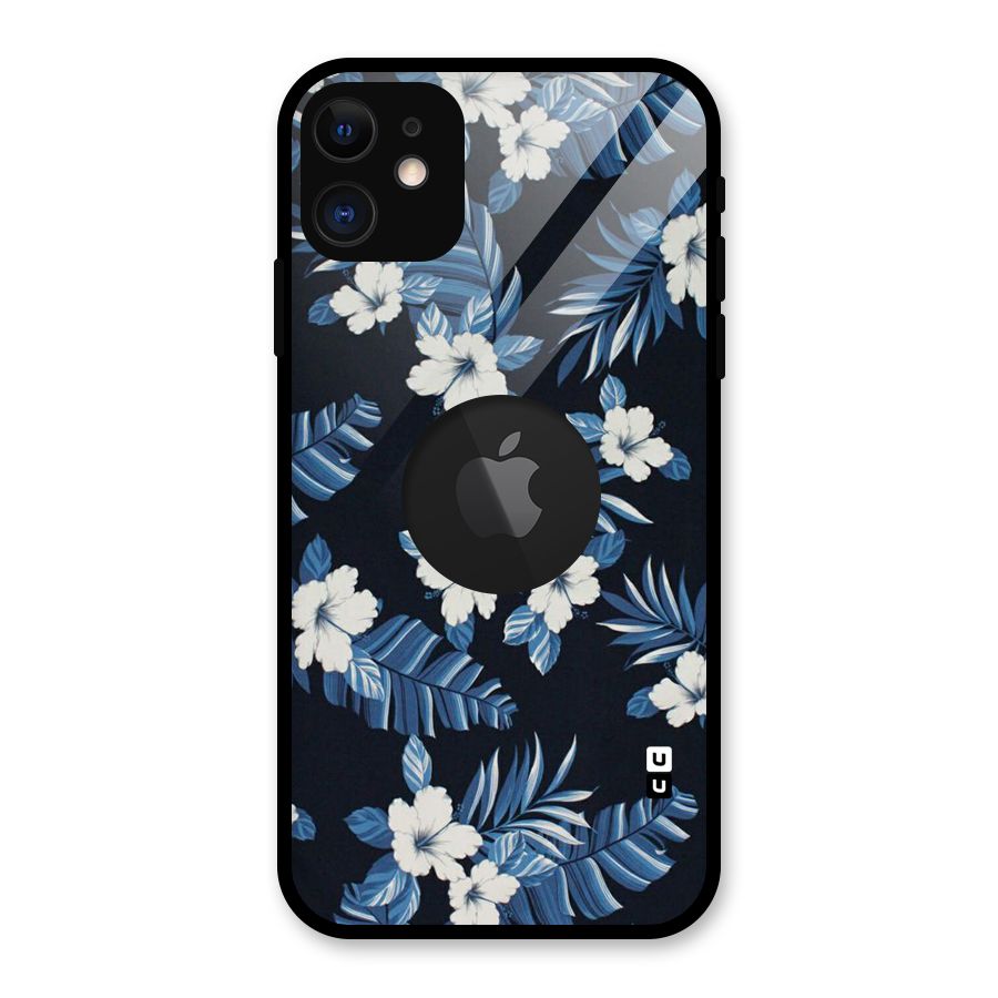 Aesthicity Floral Glass Back Case for iPhone 11 Logo Cut