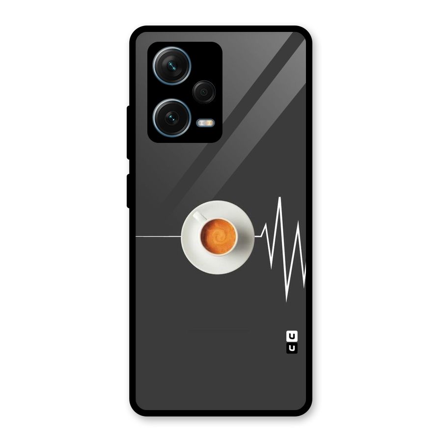 After Coffee Glass Back Case for Redmi Note 12 Pro Plus 5G