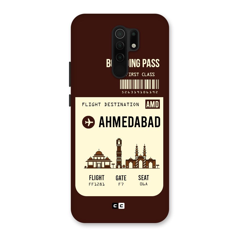 Ahmedabad Boarding Pass Back Case for Poco M2