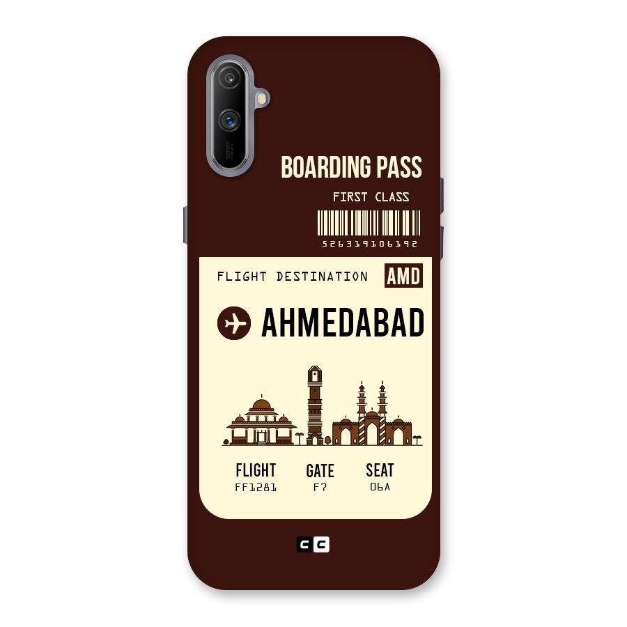 Ahmedabad Boarding Pass Back Case for Realme C3