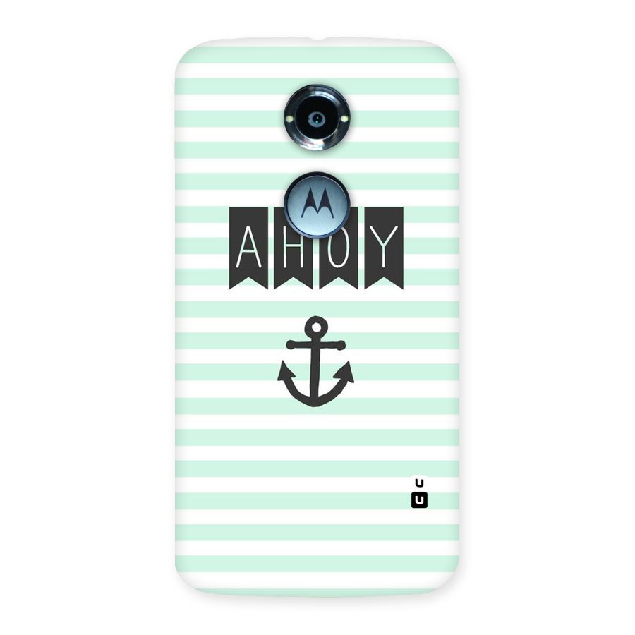 Ahoy Sailor Back Case for Moto X 2nd Gen