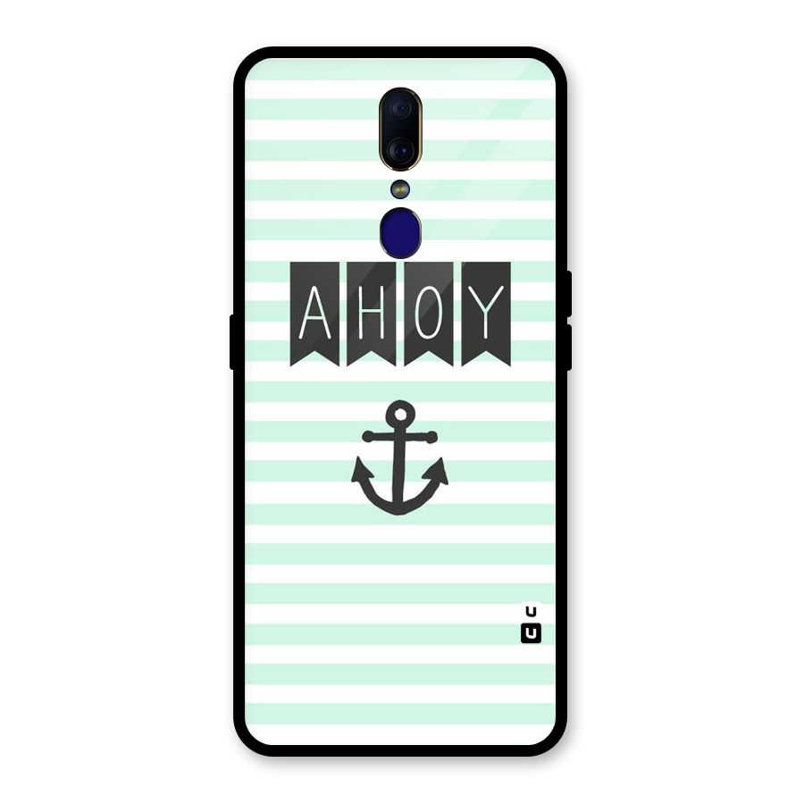 Ahoy Sailor Glass Back Case for Oppo F11
