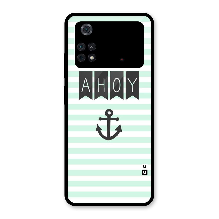 Ahoy Sailor Glass Back Case for Poco M4 Pro 4G