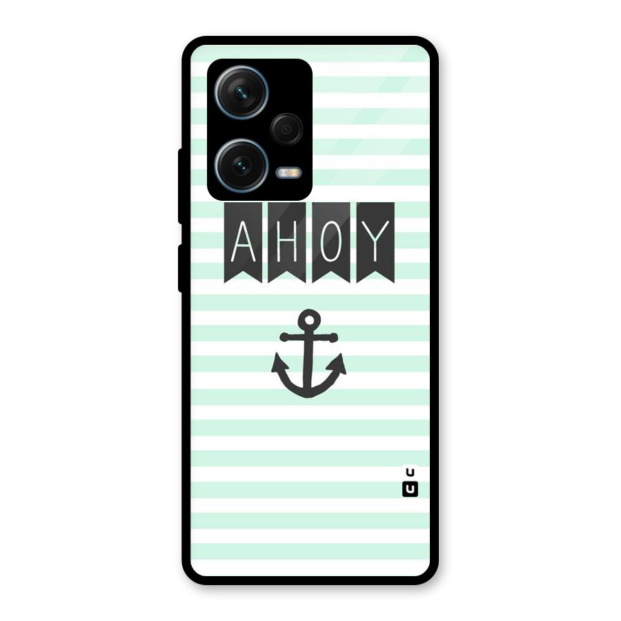 Ahoy Sailor Glass Back Case for Redmi Note 12 Pro Plus 5G