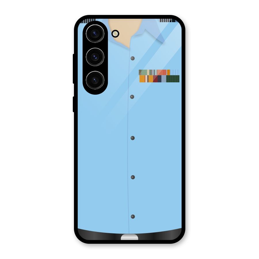 Air Force Uniform Glass Back Case for Galaxy S23 Plus