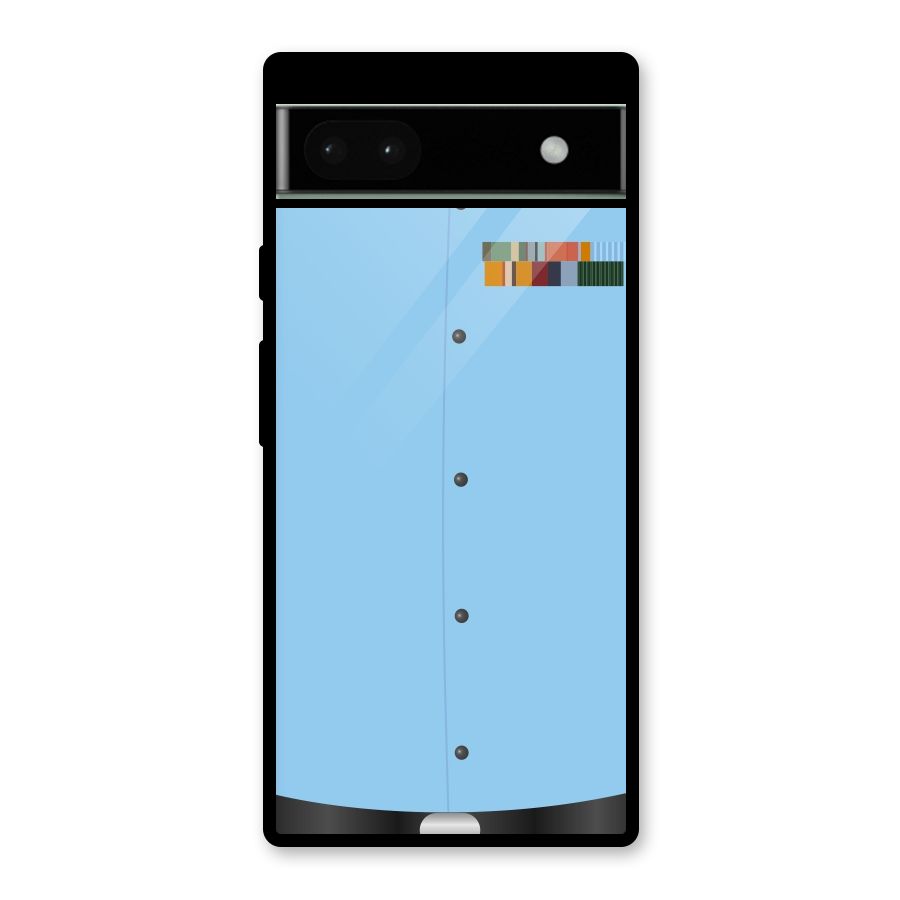 Air Force Uniform Glass Back Case for Google Pixel 6a