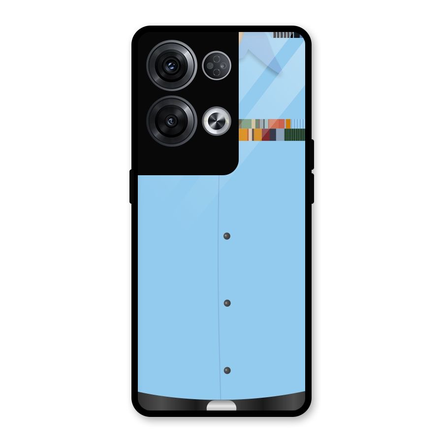 Air Force Uniform Glass Back Case for Oppo Reno8 Pro 5G