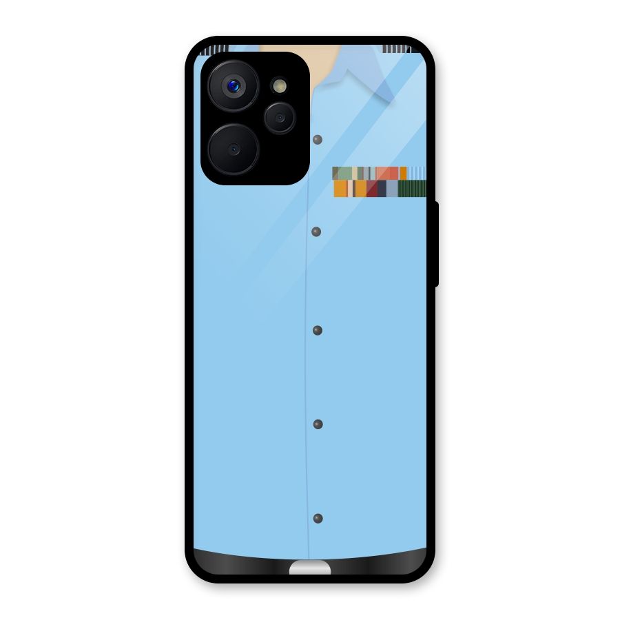 Air Force Uniform Glass Back Case for Realme 9i 5G