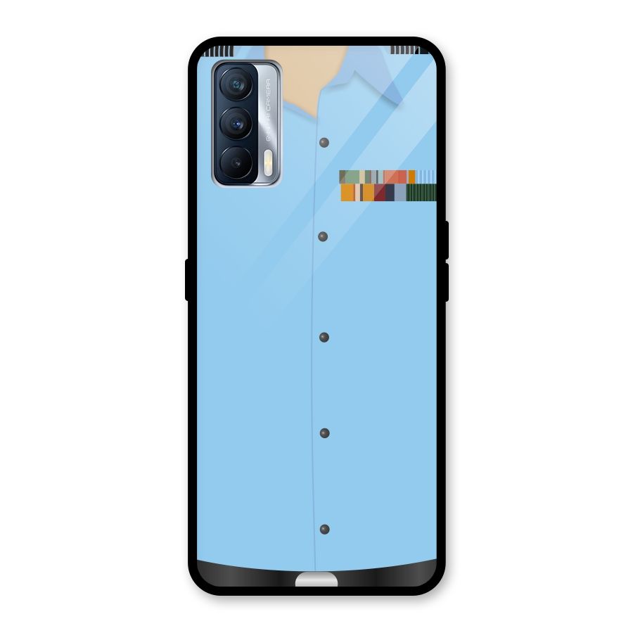 Air Force Uniform Glass Back Case for Realme X7