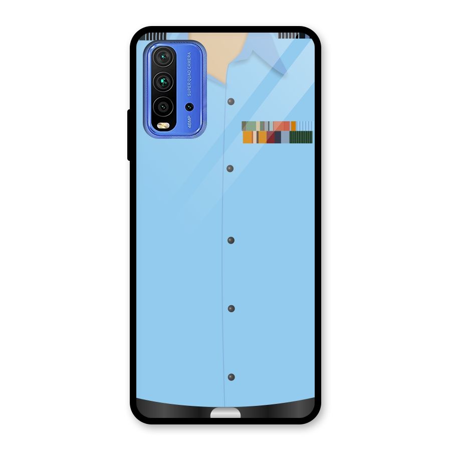 Air Force Uniform Glass Back Case for Redmi 9 Power