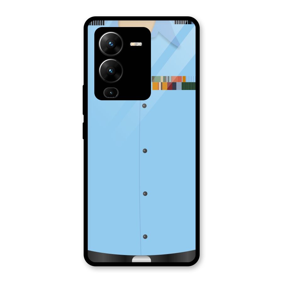Air Force Uniform Glass Back Case for Vivo V25 Pro