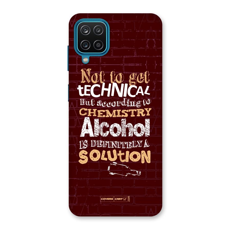 Alcohol is Definitely a Solution Back Case for Galaxy M12