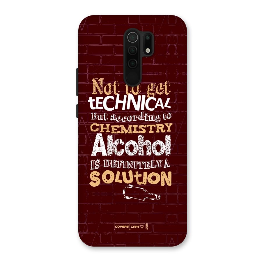 Alcohol is Definitely a Solution Back Case for Poco M2