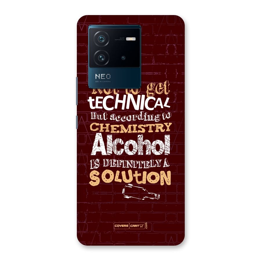 Alcohol is Definitely a Solution Back Case for Vivo iQOO Neo 6 5G