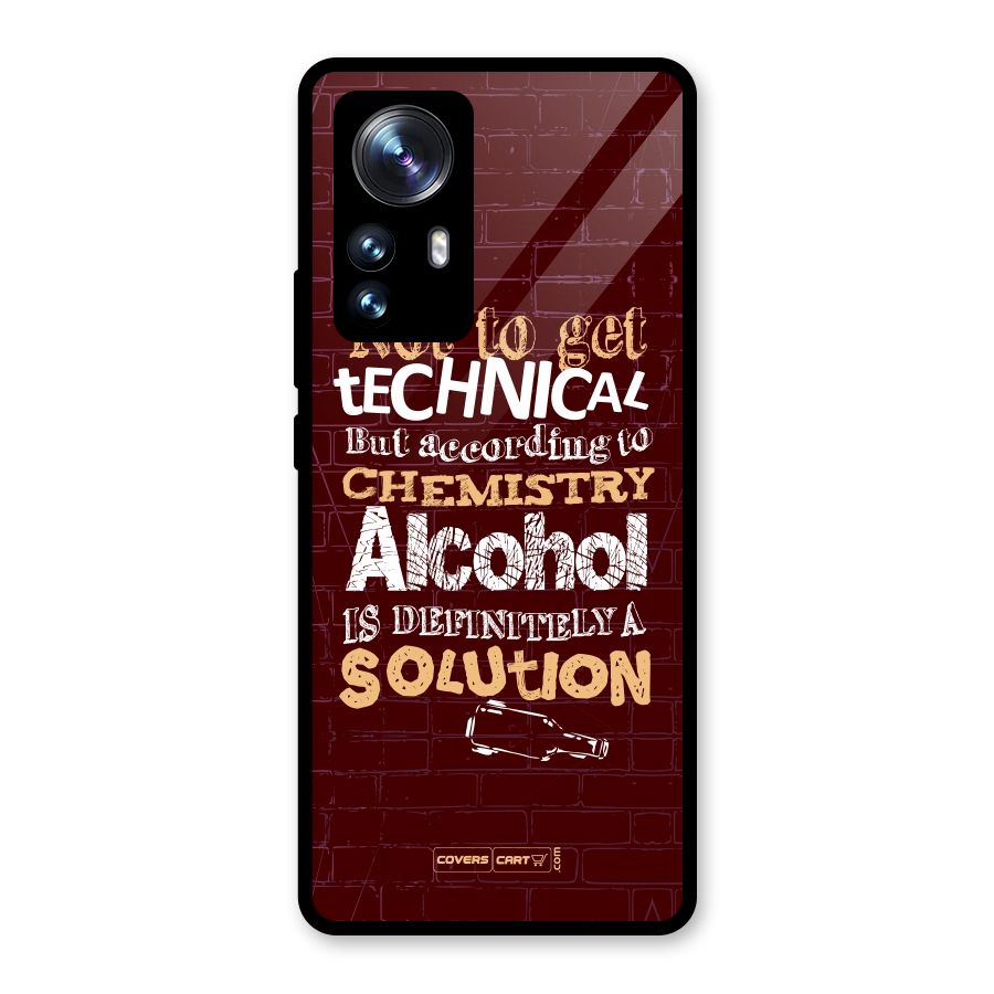 Alcohol is Definitely a Solution Glass Back Case for Xiaomi 12 Pro