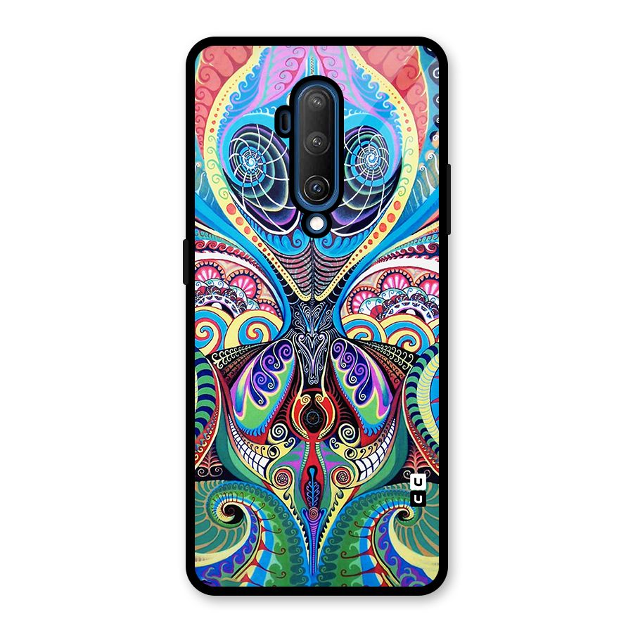 Alien Psychedelic Art Glass Back Case for OnePlus 7T Pro