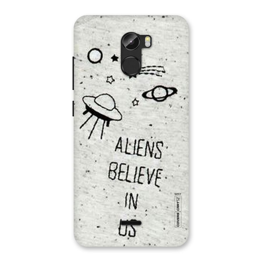 Aliens Believe In Us Back Case for Gionee X1