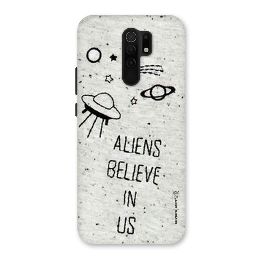Aliens Believe In Us Back Case for Poco M2