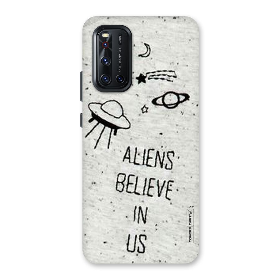 Aliens Believe In Us Back Case for Vivo V19
