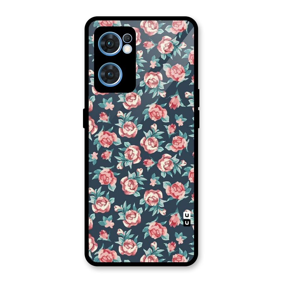 All Art Bloom Glass Back Case for Oppo Reno7 5G