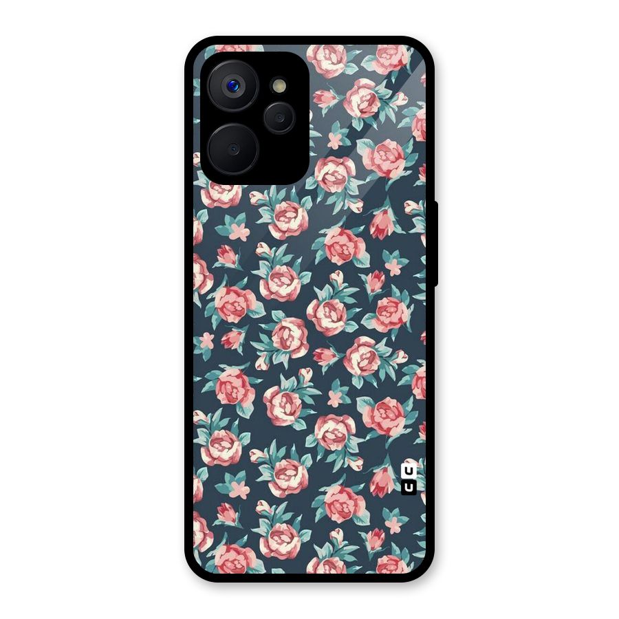 All Art Bloom Glass Back Case for Realme 9i 5G