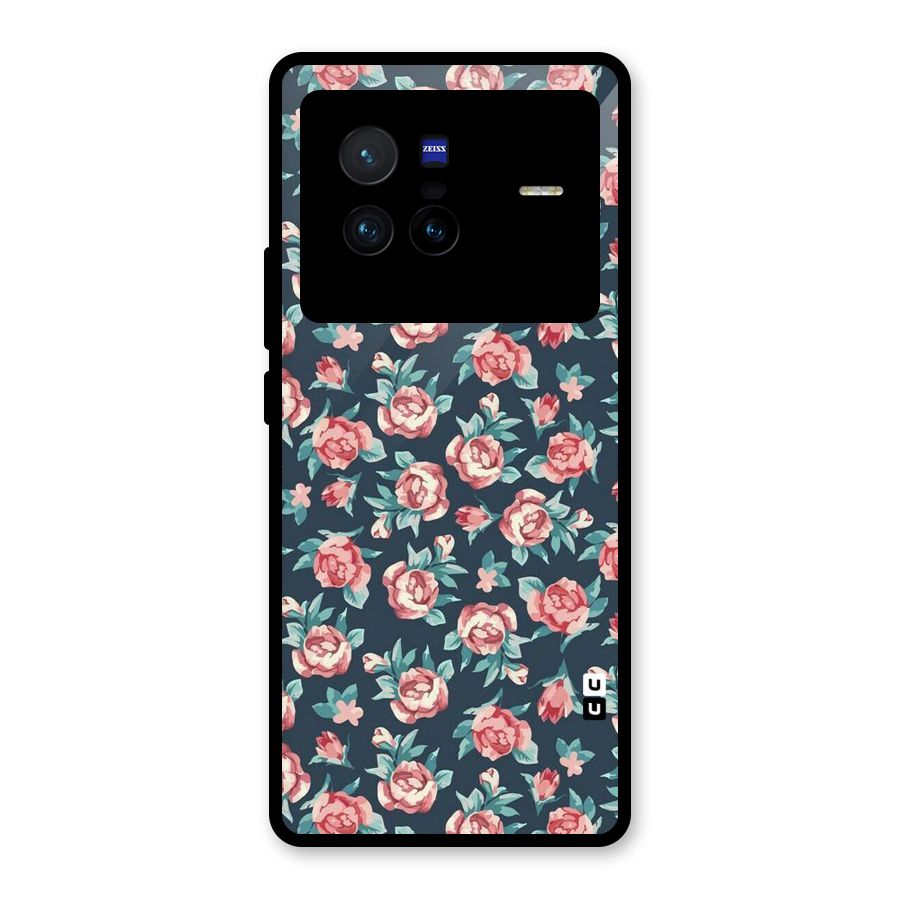 All Art Bloom Glass Back Case for Vivo X80