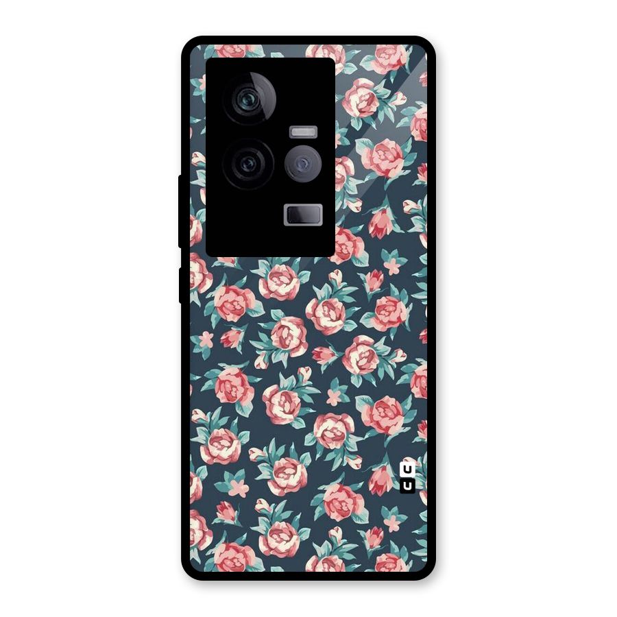 All Art Bloom Glass Back Case for Vivo iQOO 11 5G