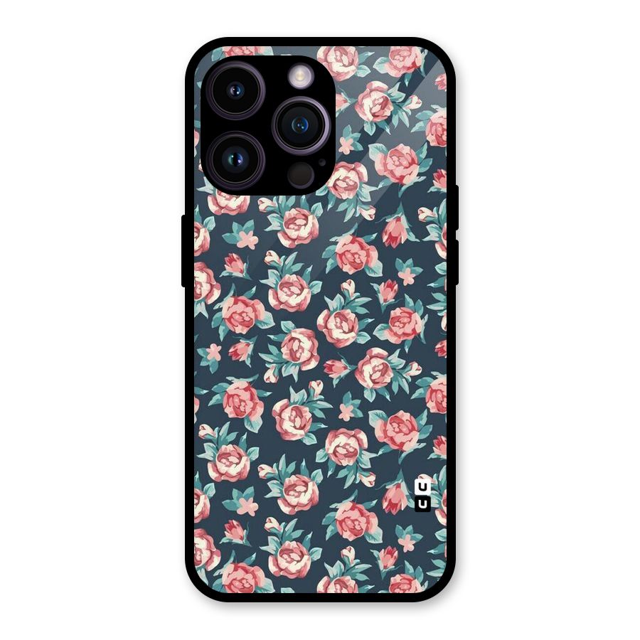 All Art Bloom Glass Back Case for iPhone 14 Pro Max