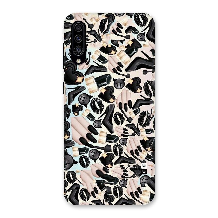 All Black Love Back Case for Galaxy A30s