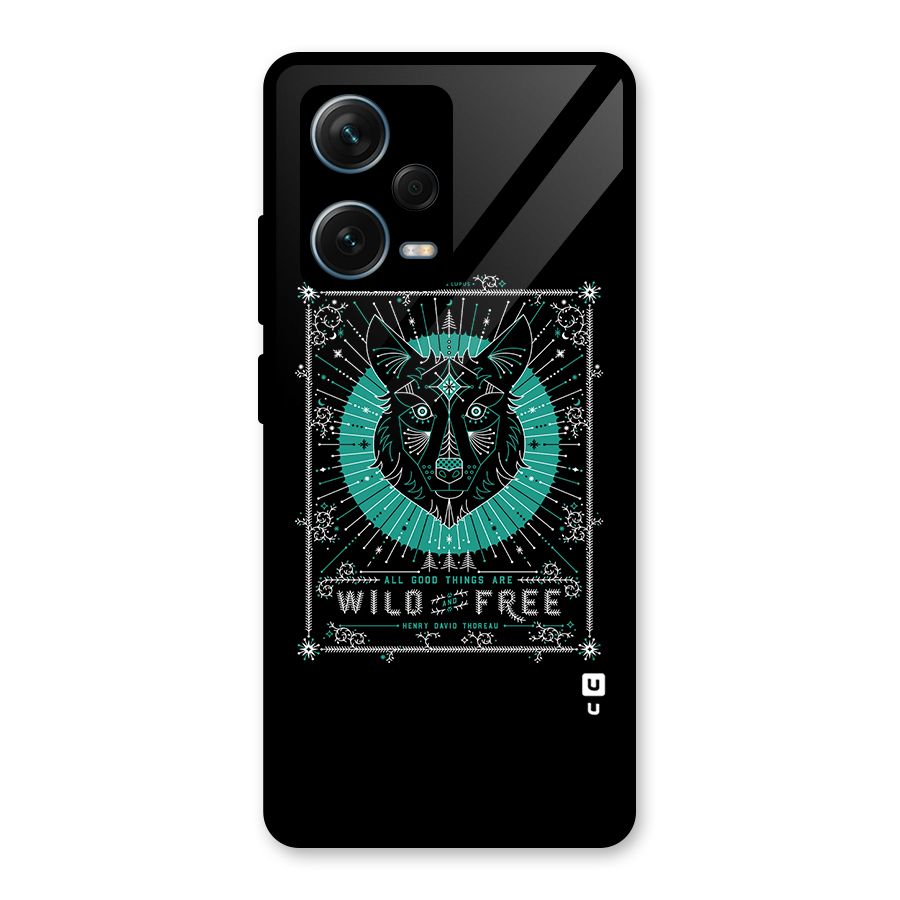 All Good Things Wild and Free Glass Back Case for Redmi Note 12 Pro Plus 5G