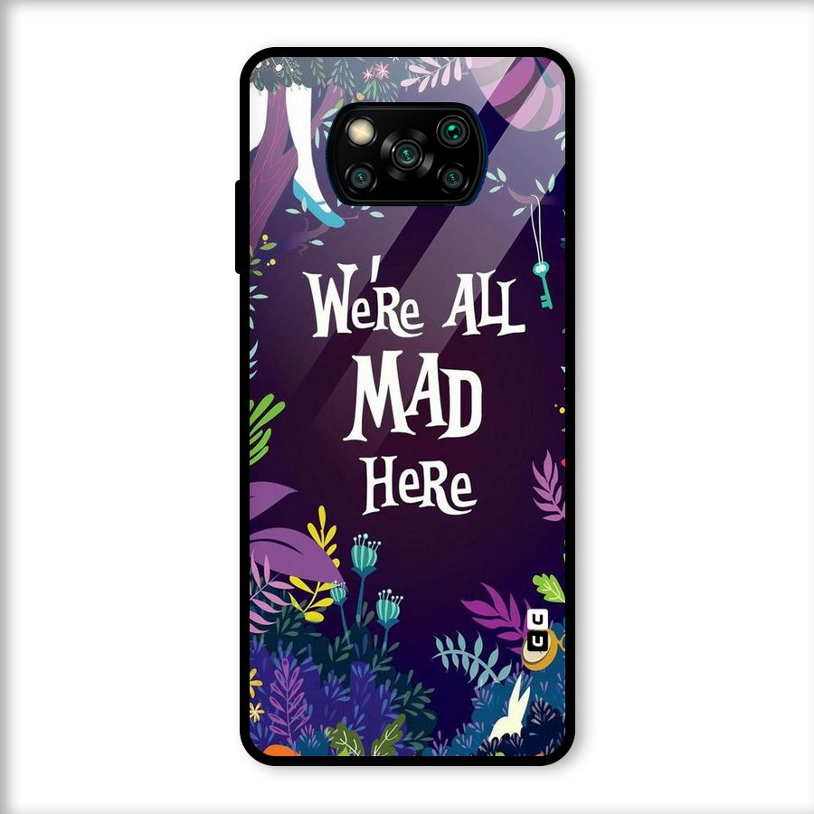 All Mad Glass Back Case for Poco X3