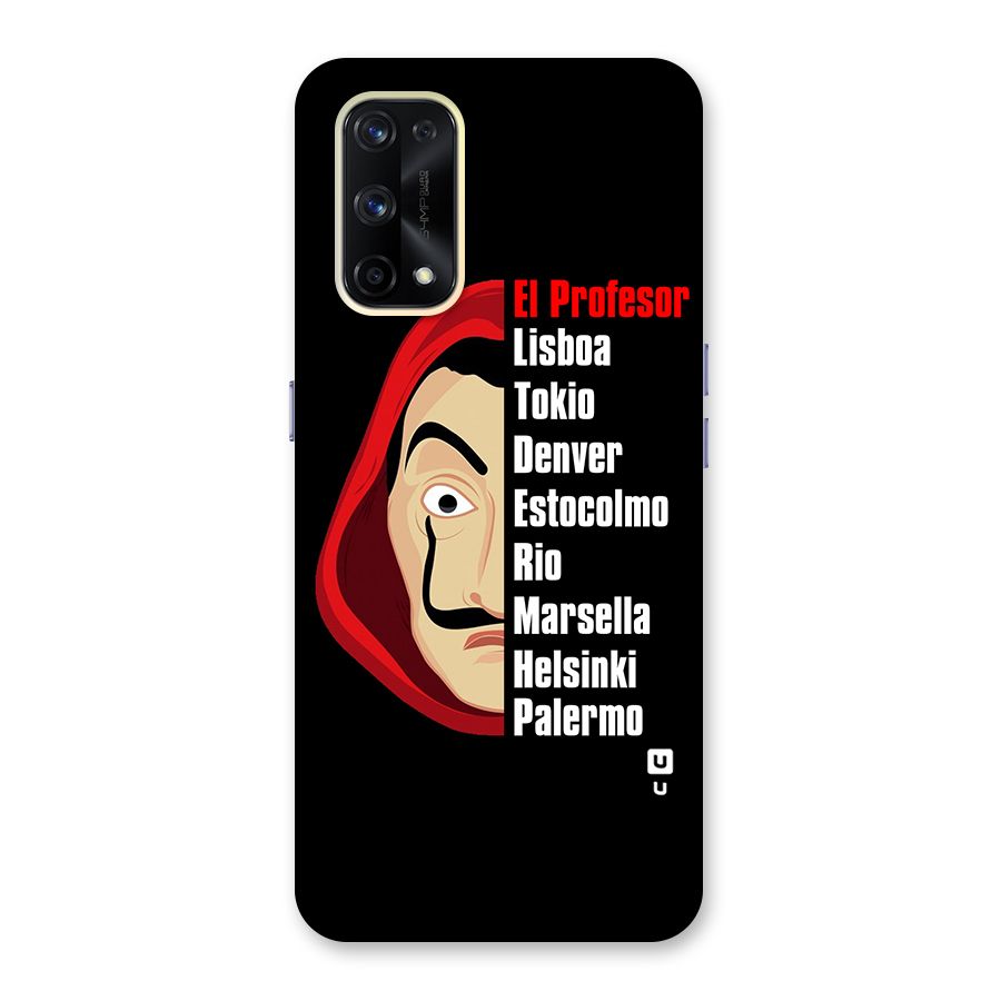 All Members Money Heist Glass Back Case for Realme X7 Pro