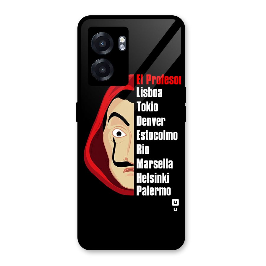 All Members Money Heist Glass Back Case for Oppo K10 (5G)