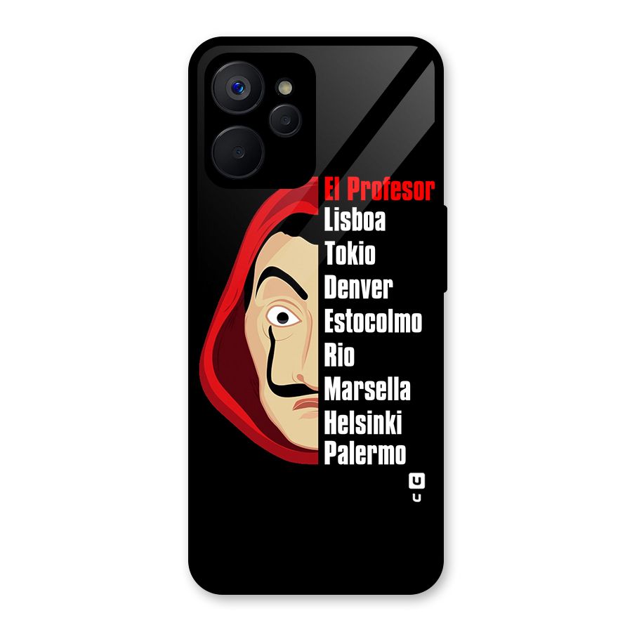 All Members Money Heist Glass Back Case for Realme 9i 5G