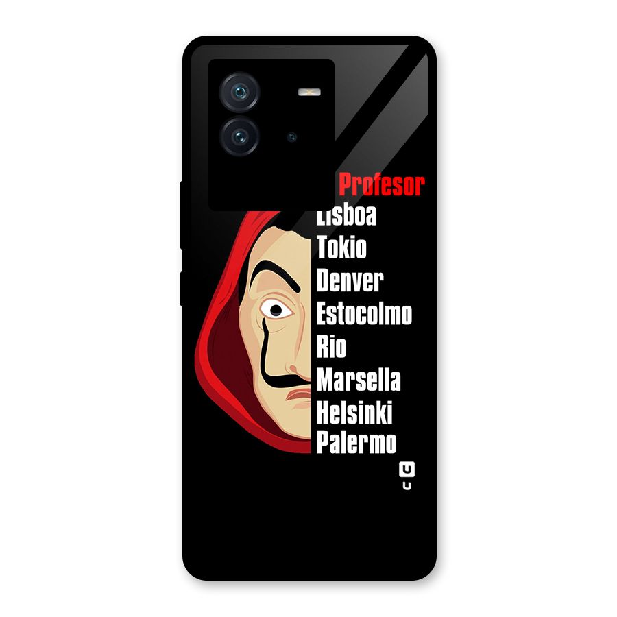All Members Money Heist Glass Back Case for Vivo iQOO Neo 6 5G