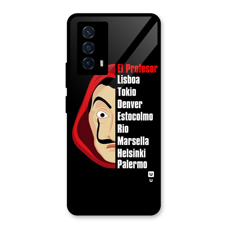 All Members Money Heist Glass Back Case for Vivo iQOO Z5