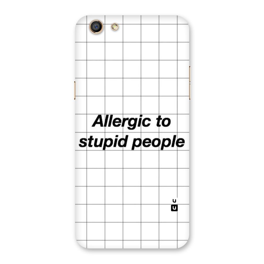 Allergic Back Case for Oppo F3