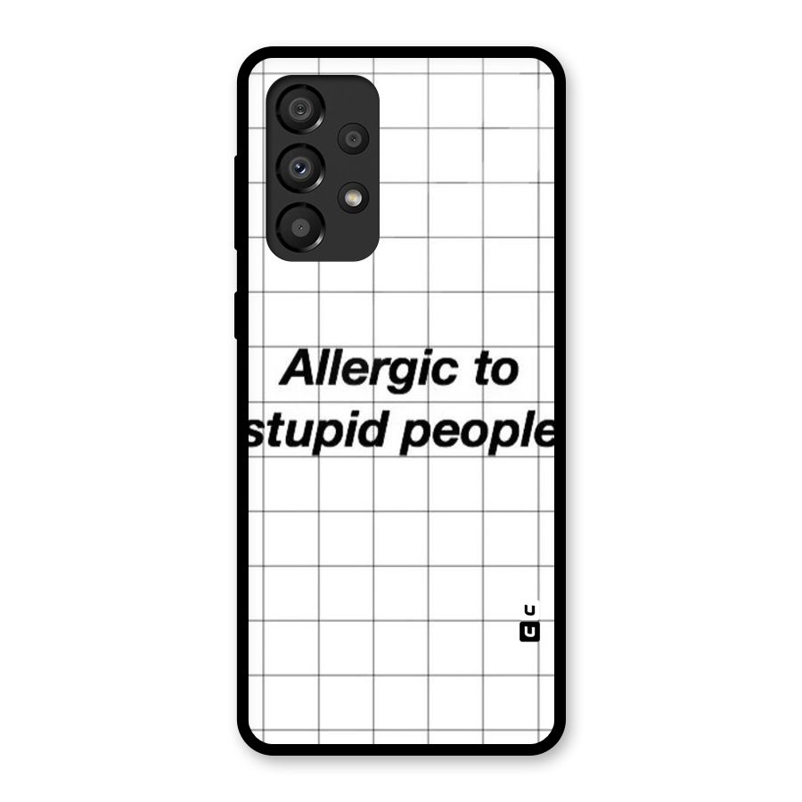 Allergic Glass Back Case for Galaxy A33 5G