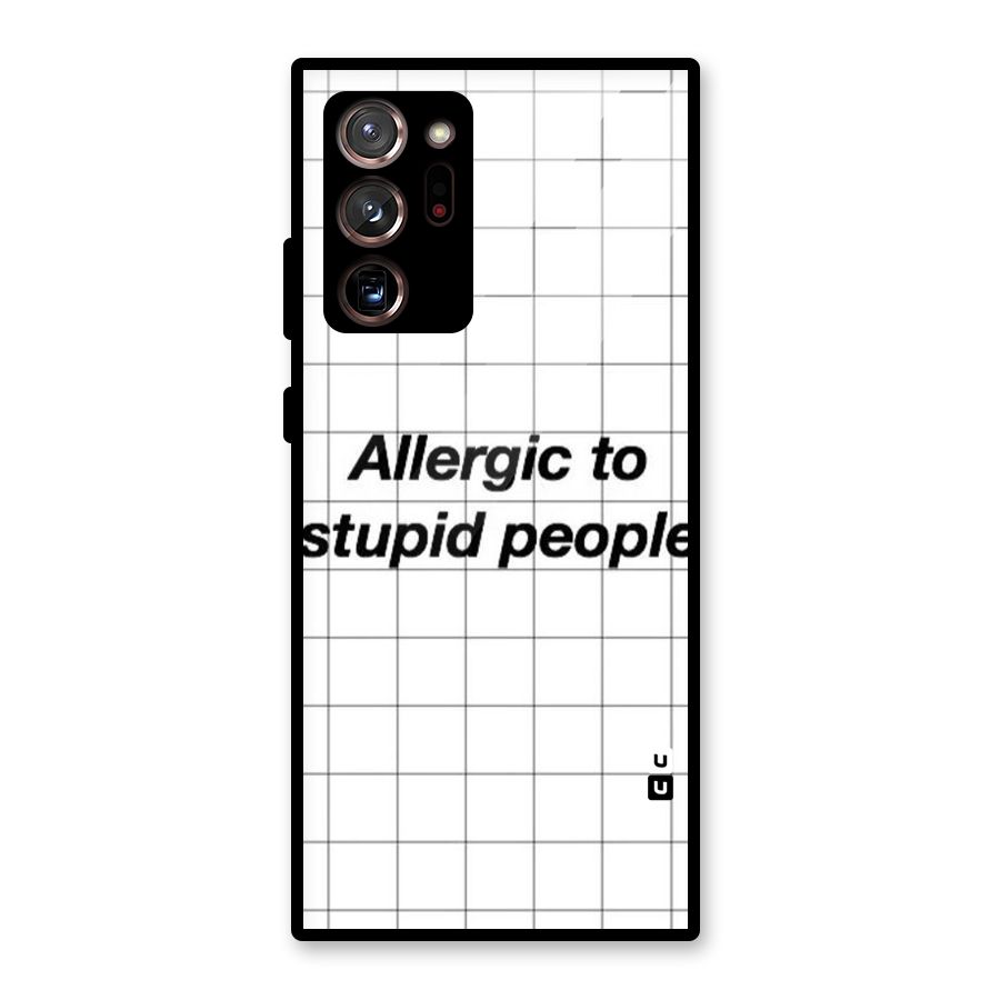 Allergic Glass Back Case for Galaxy Note 20 Ultra 5G