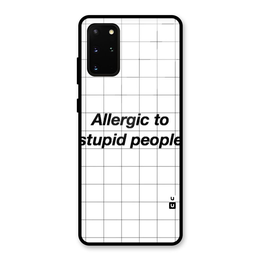 Allergic Glass Back Case for Galaxy S20 Plus