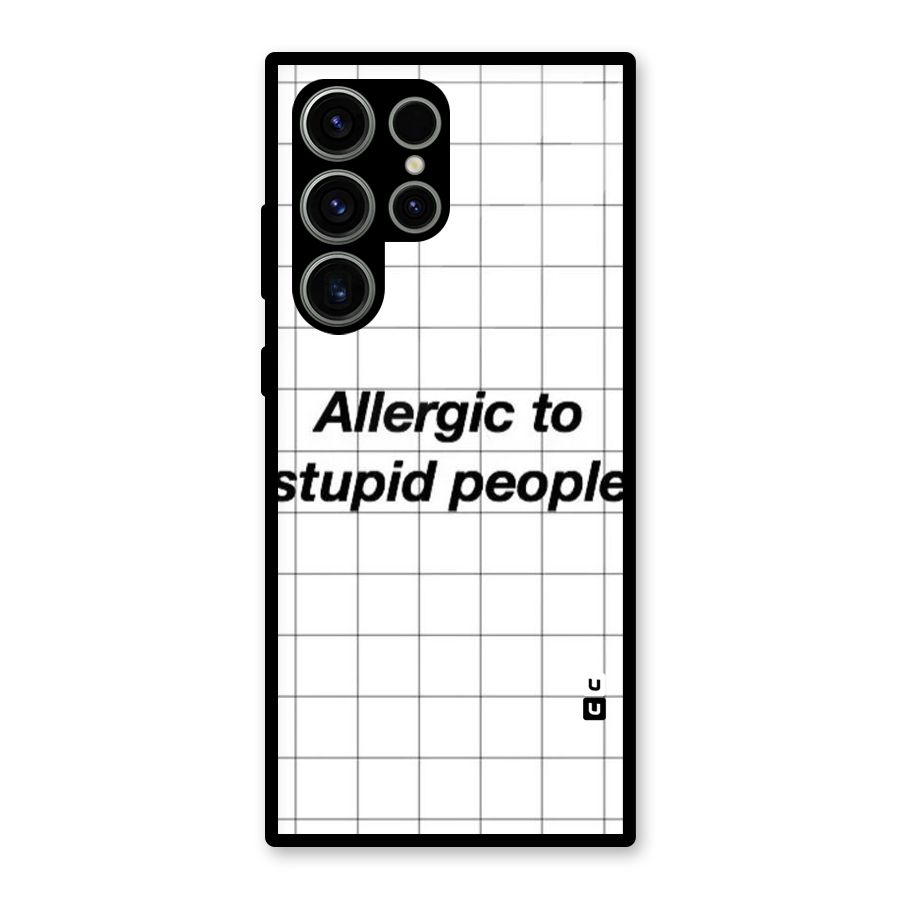 Allergic Glass Back Case for Galaxy S23 Ultra
