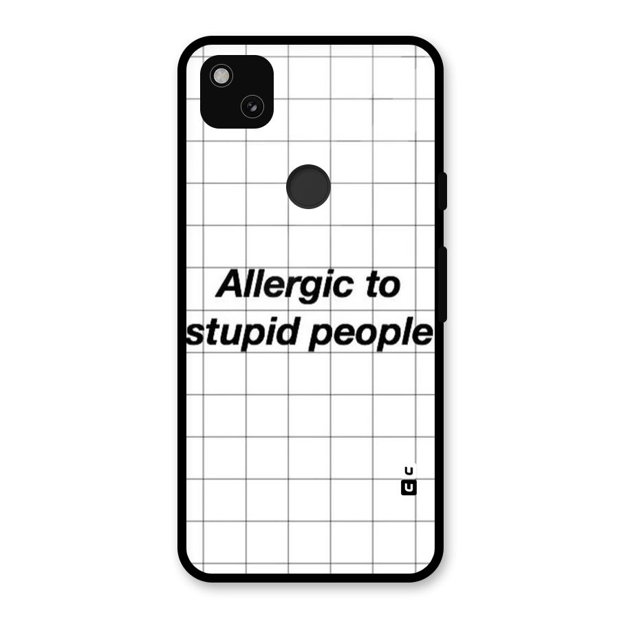 Allergic Glass Back Case for Google Pixel 4a