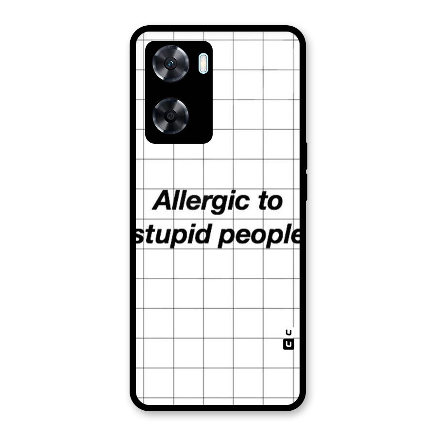 Allergic Glass Back Case for Oppo A77