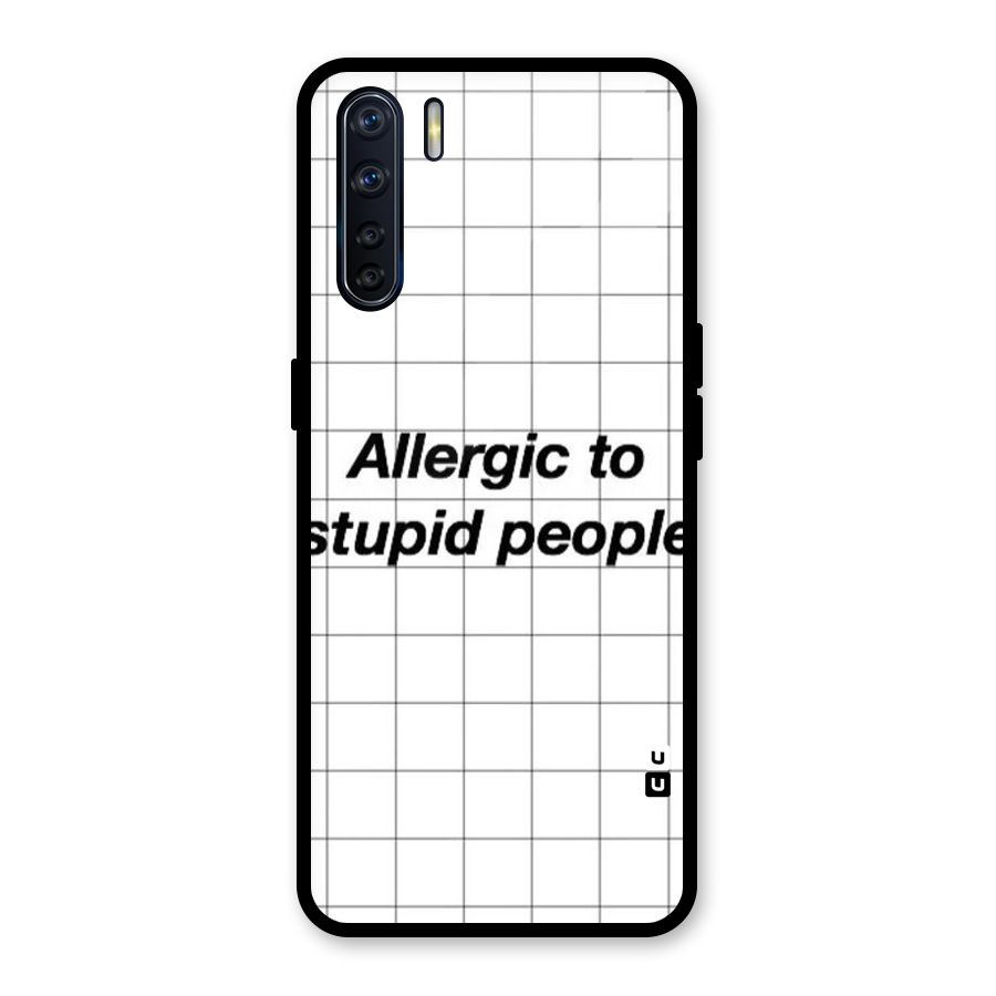 Allergic Glass Back Case for Oppo F15