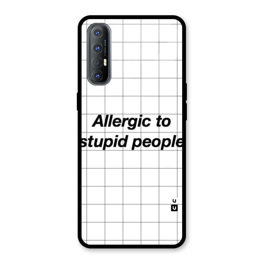 Allergic Glass Back Case for Oppo Reno3 Pro