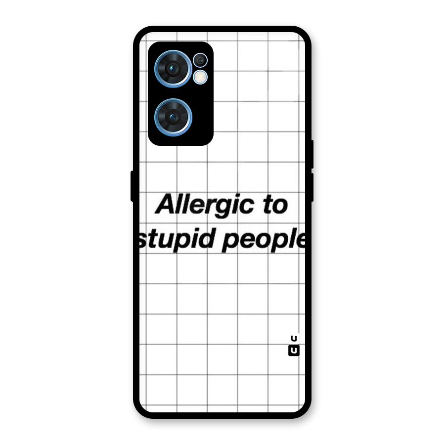 Allergic Glass Back Case for Oppo Reno7 5G