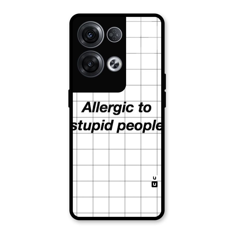 Allergic Glass Back Case for Oppo Reno8 Pro 5G