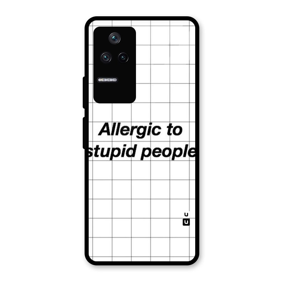 Allergic Glass Back Case for Poco F4 5G